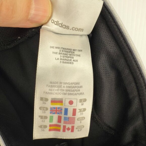 ADIDAS Lightweight Stretch Adjustable Leg Drawstrings Cropped Black Capris S - Picture 5 of 6